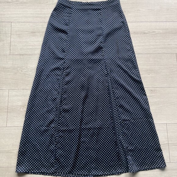The Fifth Label Navy Polka Dot Midi Skirt - Picture 2 of 4